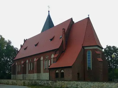 Kościół parafialny pw. Wniebowzięcia Najświętszej Maryi Panny w Miasteczku Śląskim (ul. Dworcowa 2).